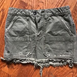 FREE PEOPLE DENIM MINI SKIRT